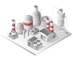 pijpleiding voor industriële fabrieken voor biogas vector