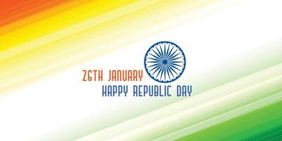 driekleur banier voor Indisch republiek dag vector