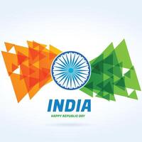 elegant Indisch gelukkig republiek dag achtergrond ontwerp vector