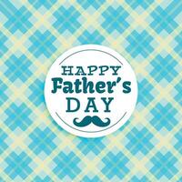 gelukkig vaders dag tekst in blauw achtergrond vector