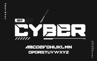 futuristisch cyberpunk-typografieontwerp, sci fi glitch cyberpunk-ontwerp vector