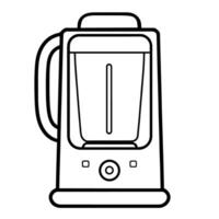 strak schets icoon van een blender in , perfect voor keuken toestel ontwerpen. vector