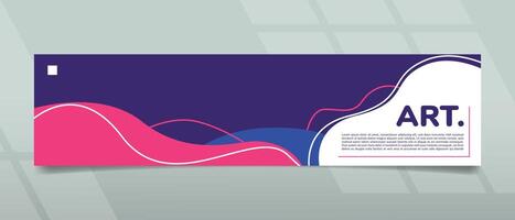 creatief banier ontwerp met modern en abstract concept voor promoties vector