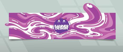 creatief banier ontwerp met modern en abstract concept voor promoties vector