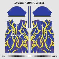 t-shirt sport ontwerp, sublimatie Jersey, klaar naar afdrukken. sublimatie vector