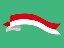Indonesisch nationaal vlag lint illustratie vector