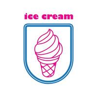 ijs room logo ontwerp voor grafisch ontwerper of winkel vector