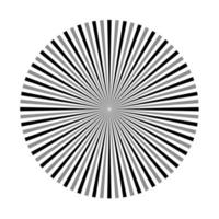 stralen, balkenelement. zonnestraal, starburst vorm op wit. circulaire geometrische. abstracte cirkelvormige geometrische vorm. illustratie - vector