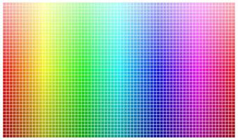 regenboog kleur palet met elke tint vector