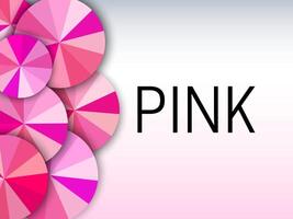 roze kleur achtergrond illustratie banier met roos schaduw kleur wielen vector