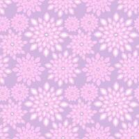 roze en Purper bloemen herhaling patroon achtergrond ontwerp vector