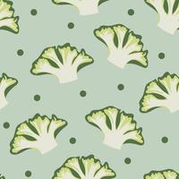 naadloze groenten set van broccoli op geen achtergrond. vector illustratie