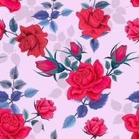 elegant kleurrijk naadloos patroon met botanische bloemenontwerpillustratie. vector