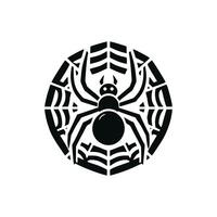 zwart spin logo illustratie ontwerp. spin logo vector