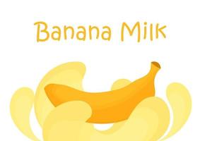 bananenmelk achtergrond vector