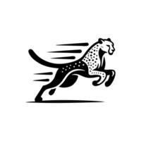 snel rennen Jachtluipaard dier logo. Jachtluipaard logo ontwerp vector