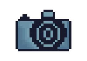 camera-illustratie in pixelstijl vector