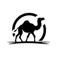 kameel logo ontwerp illustratie vector