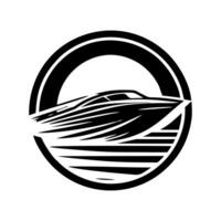 snelheid boot logo icoon ontwerp. snelheid boot illustratie vector