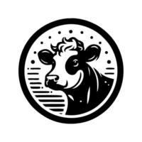 koe logo ontwerp inspiratie. stier en buffel koe dier logo ontwerp vector