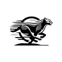 Jachtluipaard logo.lopend Jachtluipaard dier logo vector