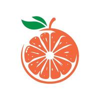 levendig citrus genot - vers oranje plak illustratie vector