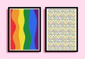 reeks van abstract lgbt trots maand achtergrond, muur decor, banier, behang, muur decor, poster, groeten kaart vector