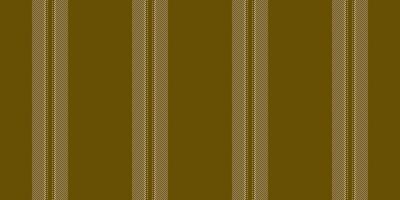 draad streep verticaal, kopiëren ruimte structuur patroon naadloos. zuiver lijnen textiel achtergrond kleding stof in geel en amber kleuren. vector