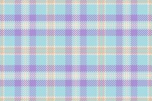 mozaïek- kleding stof patroon tartan, artwork controleren achtergrond plaid. Jaren 60 structuur textiel naadloos in licht en poeder blauw kleuren. vector