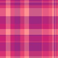 gemengd achtergrond patroon, jager plaid Schotse ruit textuur. vervagen controleren kleding stof textiel naadloos in roze en rood kleuren. vector