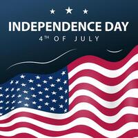 Verenigde Staten van Amerika onafhankelijkheid dag poster. 4 juli. illustratie vector