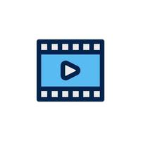 video film pictogram ontwerp vector symbool film, filmstrip, film, bioscoop voor multimedia