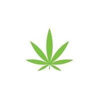 cannabis eenvoudig vectorontwerp vector