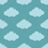 minimalistische abstract naadloos patroon met wolken. naadloos patroon voor behang, textiel, kleding stof, omhulsel papier vector