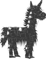 silhouet Mexicaans pinata zwart kleur enkel en alleen vector