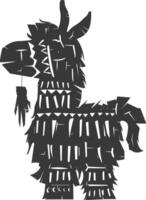 silhouet Mexicaans pinata zwart kleur enkel en alleen vector