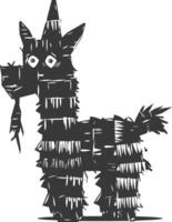 silhouet Mexicaans pinata zwart kleur enkel en alleen vector