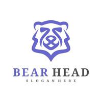 beer logo sjabloon, creatief beer hoofd logo ontwerp concepten vector