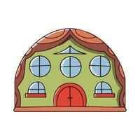 hand- getrokken huis tekening illustratie vector