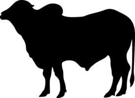 koe kunst, koe silhouet beeld geschikt voor logos of korban bonnen, eid adha eid hadj koeien vector
