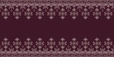 elegant textiel grens met bloemen motief.vintage textiel grens voor klassiek ontwerpen. kleurrijk textiel grens met meetkundig patronen vector
