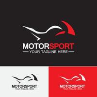 motorfiets sport logo symbool vector illustratie ontwerpsjabloon