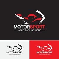 motorfiets sport logo symbool vector illustratie ontwerpsjabloon