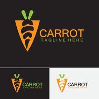 wortel logo vector pictogram illustratie ontwerpsjabloon