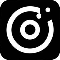 minimalistische verkenning, instagram's iconisch 'i' en camera icoon. vector