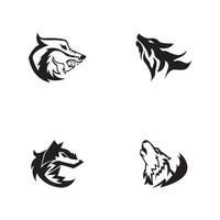 wolf pictogram en symbool vectorillustratie vector