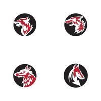 wolf pictogram en symbool vector sjabloon illustratie