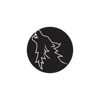 wolf pictogram en symbool vector sjabloon illustratie