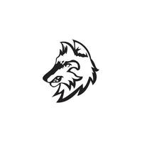 wolf pictogram en symbool vectorillustratie vector