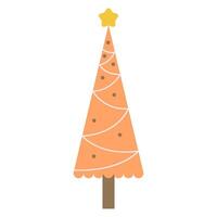 schattig kinderachtig kerstmis boom clip art, Kerstmis boom tekening vector